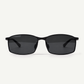 Occhiali da sole polarizzati neri Gantis 7AM in acetato Mazzucchelli - dettaglio montatura
